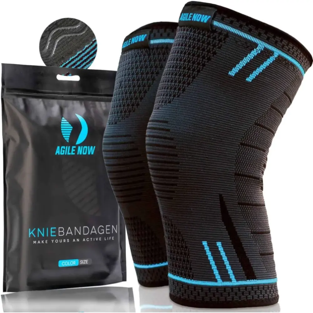 Kniebandage Blau — Agile Now