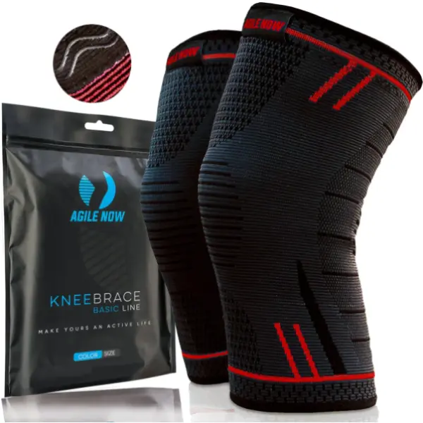Kniebandage Rot - XL