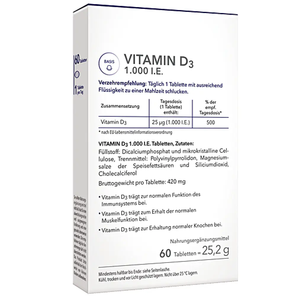 Vitamine D3 en Comprimés — Medicom