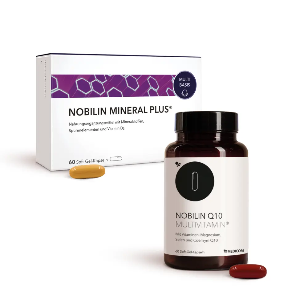 Nobilin First - Nobilin Q10 Multivitamine + Nobilin Mineral Plus — Medicom