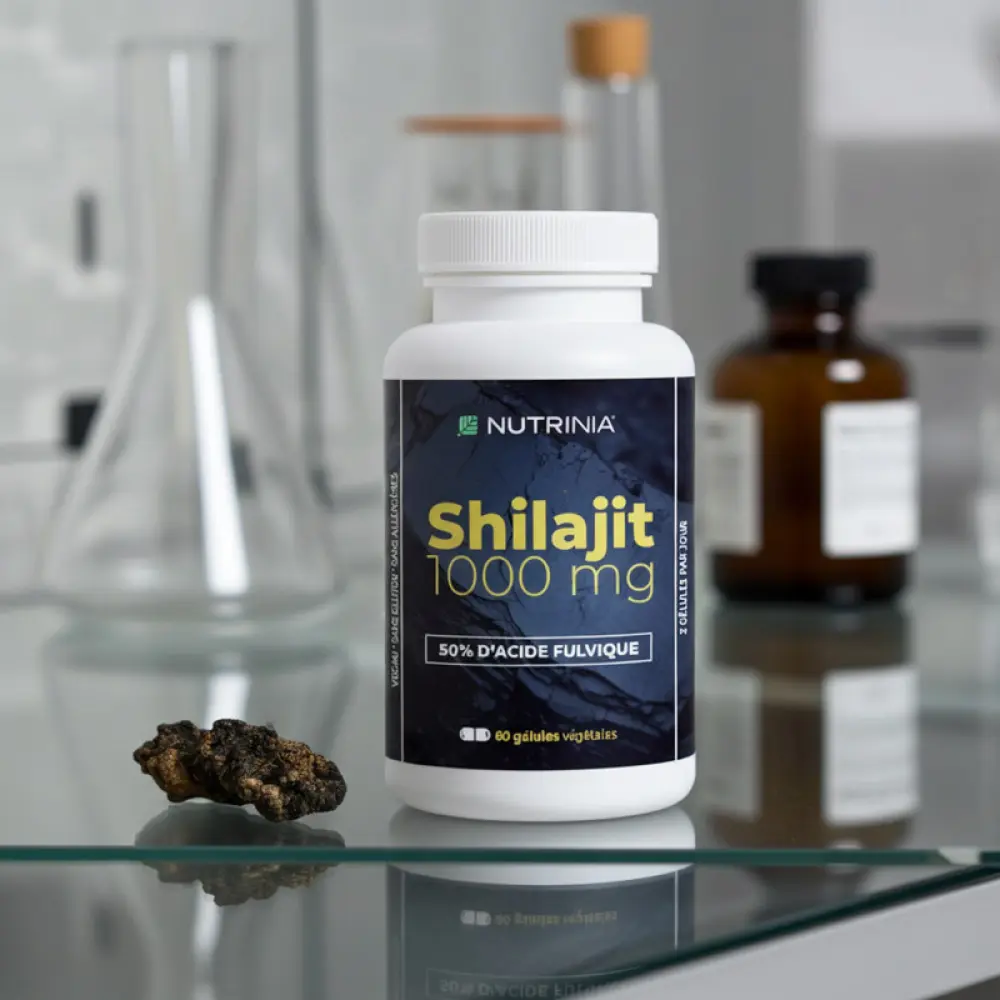 Shilajit 1000 mg - 50% Acide Fulvique - Energie & vitalité — Nutrinia