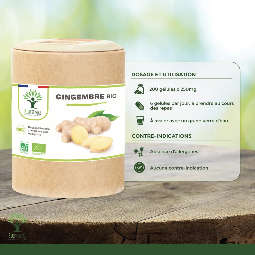 Gingembre bio - 200 — BIOPTIMAL