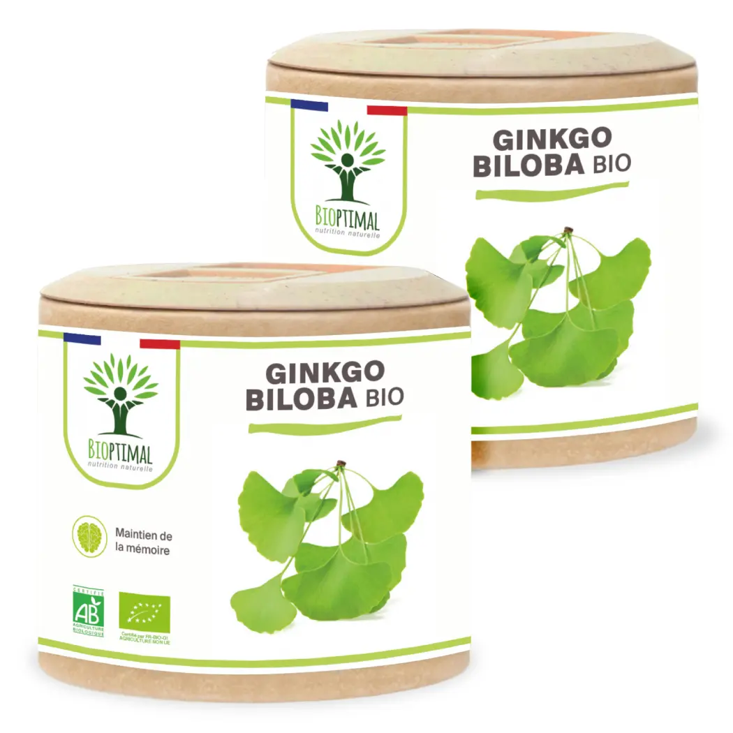 Ginkgo Biloba bio - 2 x 60 — BIOPTIMAL
