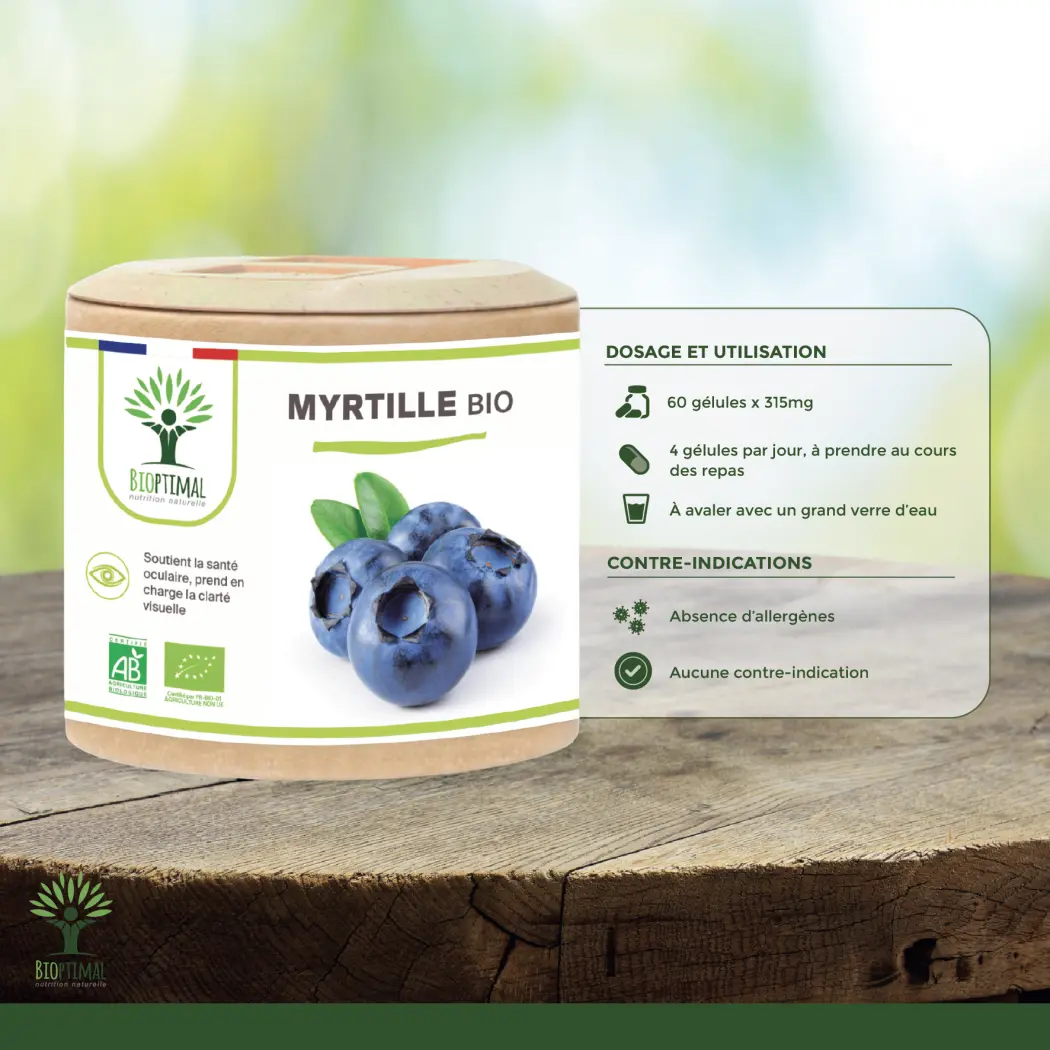 Bio Heidelbeere - 2 x 60 — BIOPTIMAL