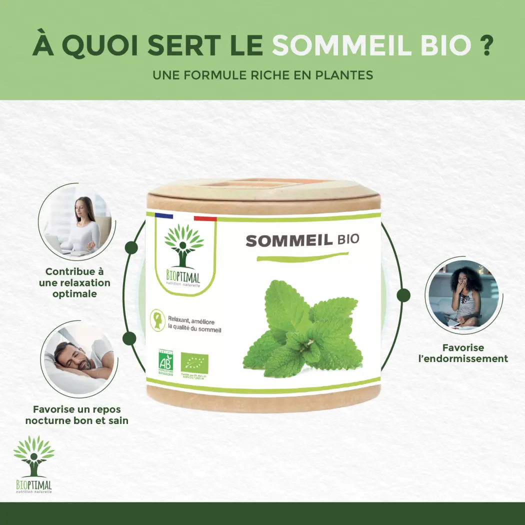 Sommeil bio - Complexe naturel - 2 x 60 — BIOPTIMAL