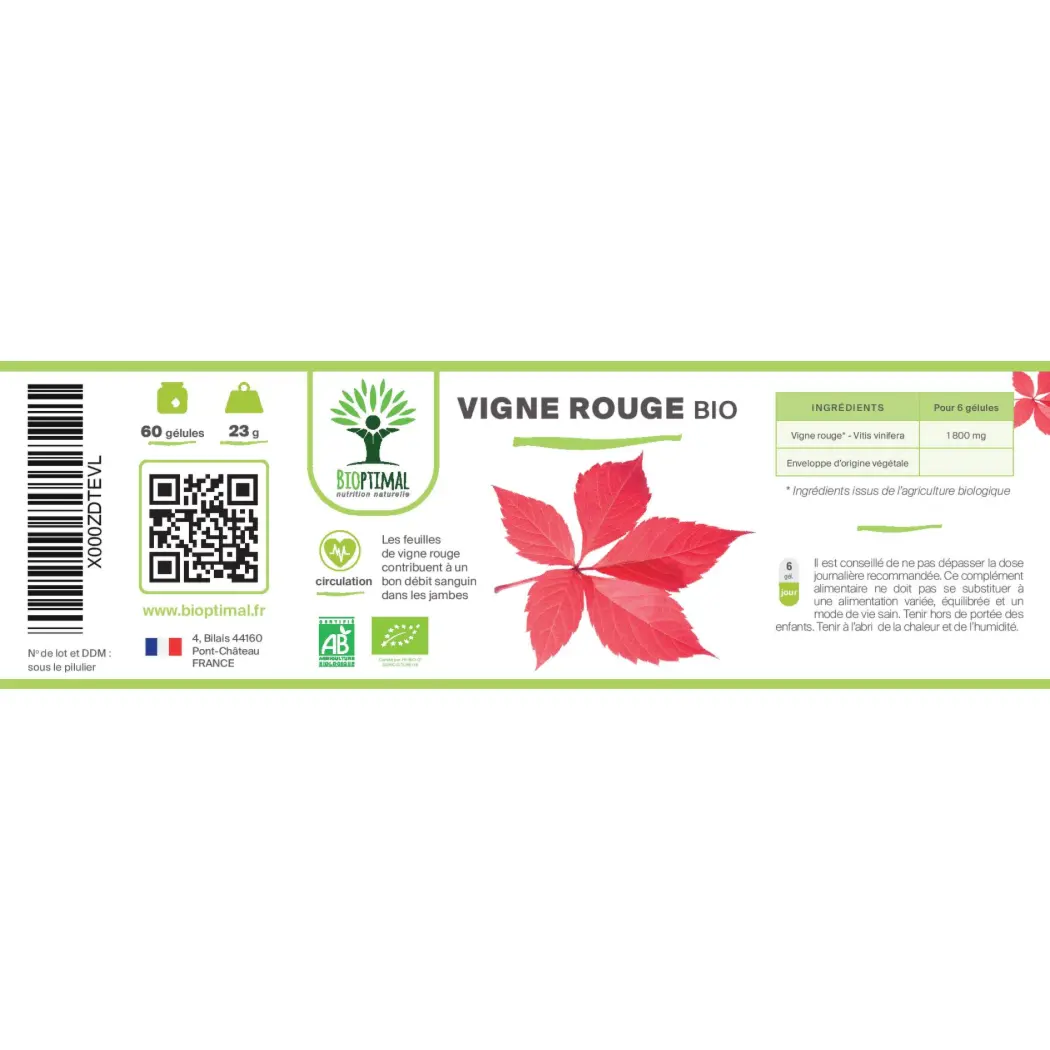 Rote Weinrebe Bio — BIOPTIMAL
