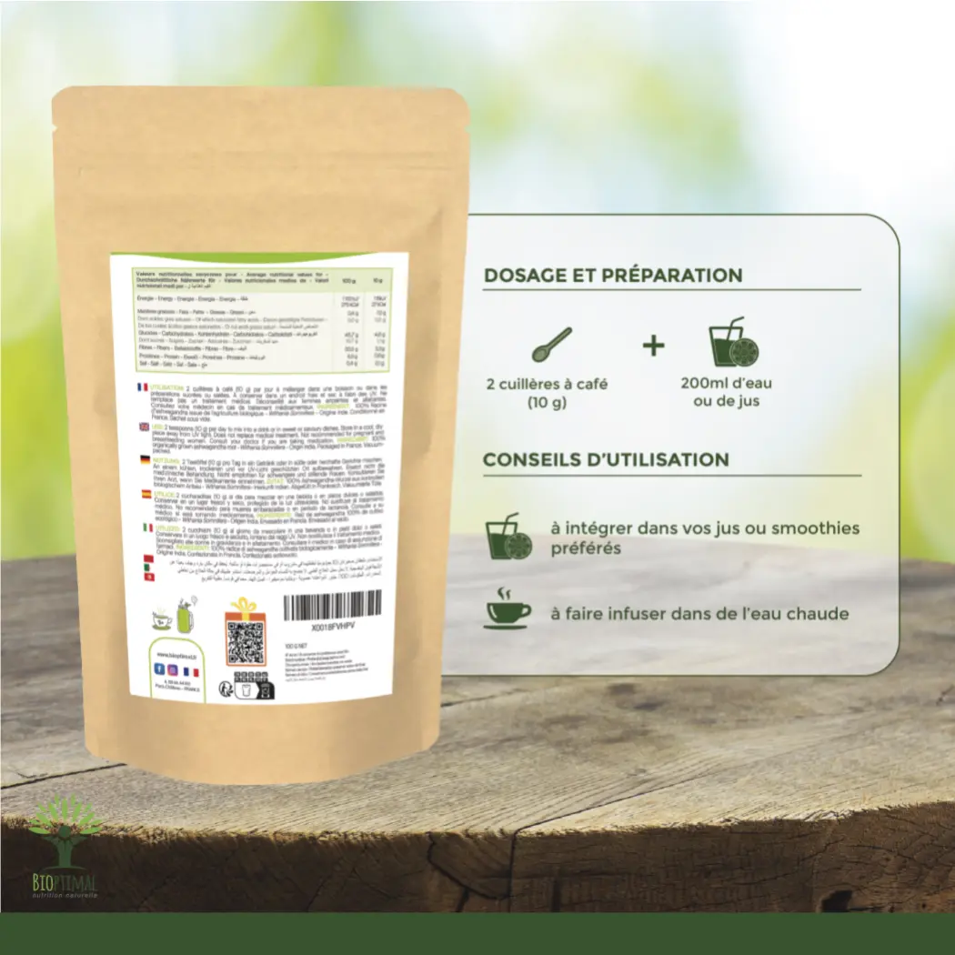 Ashwagandha bio - 100 g — BIOPTIMAL