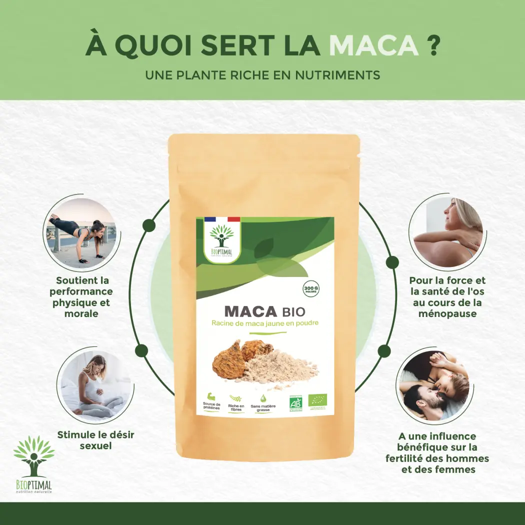 Maca bio - 300 g — BIOPTIMAL