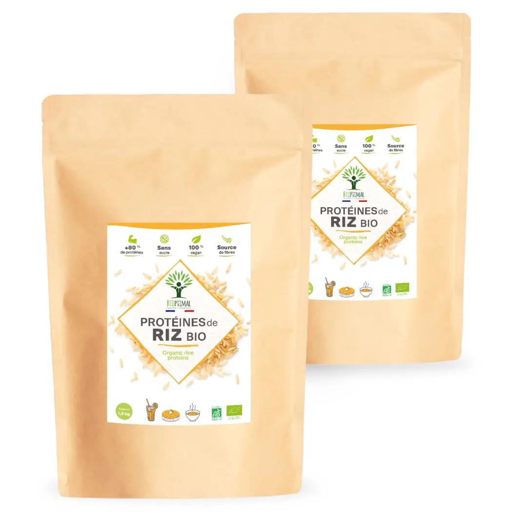 Protéine de riz bio - 3000 g — BIOPTIMAL