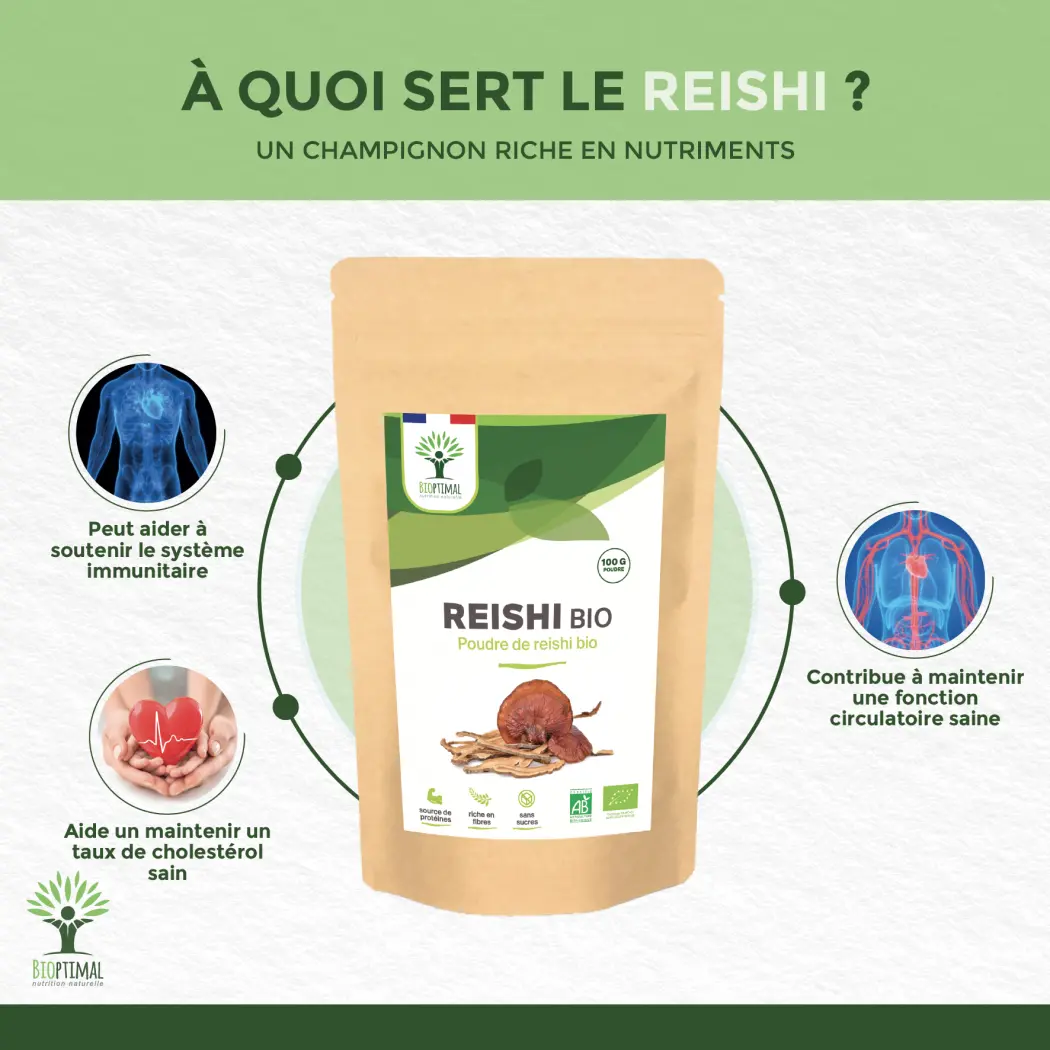 Reishi Bio Pulver — BIOPTIMAL