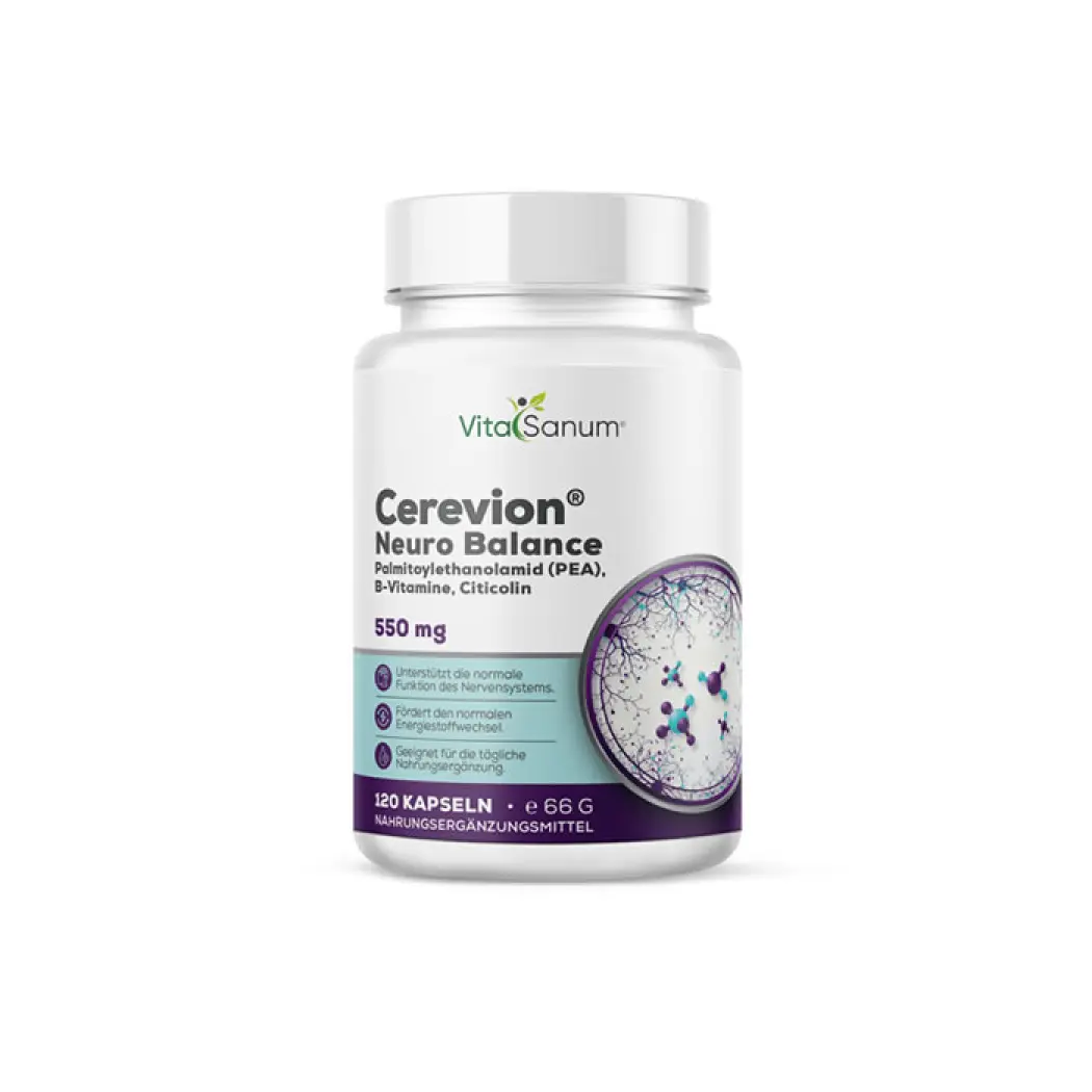 Citicoline 500 mg et PEA 600 mg - 120 gélules — VitaSanum