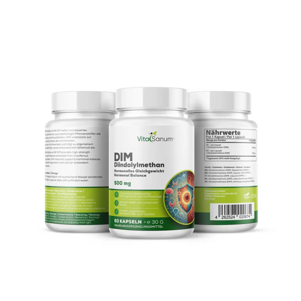VitaSanum DIM - Diindolylmethan 500 mg - 60 Kapseln — VitaSanum