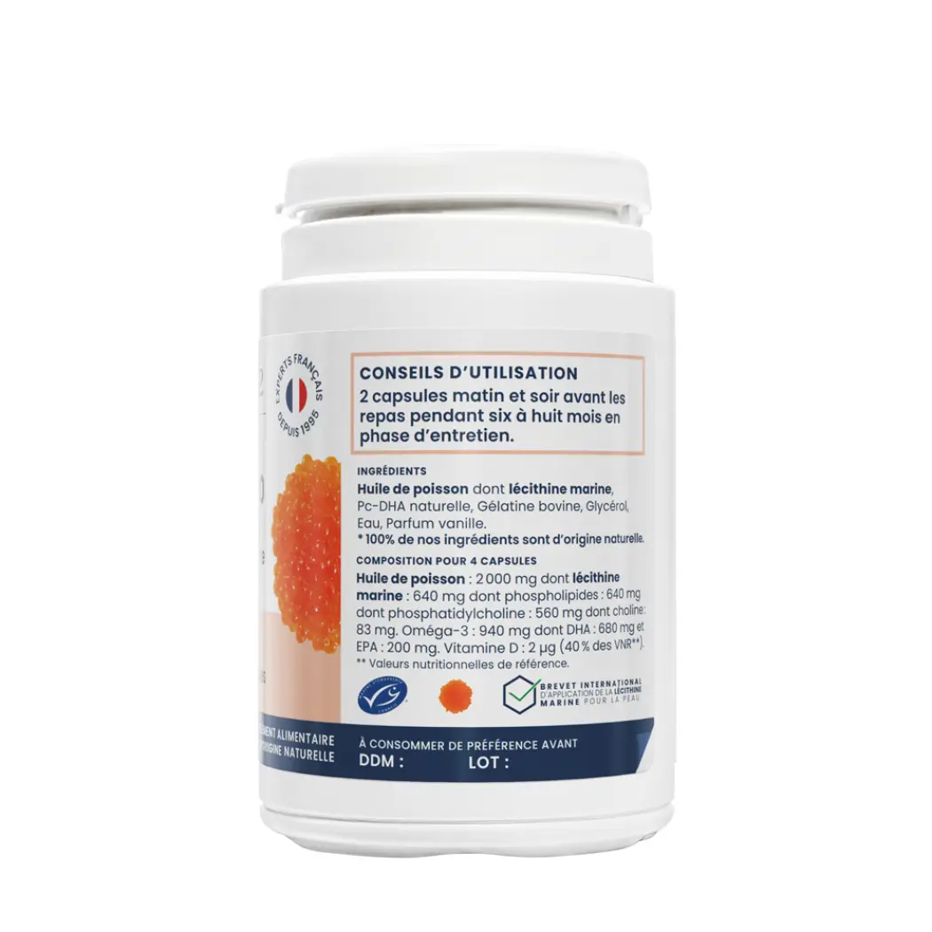 Lécithine marine PSO 400 - 60 capsules peaux squameuses — Oemine