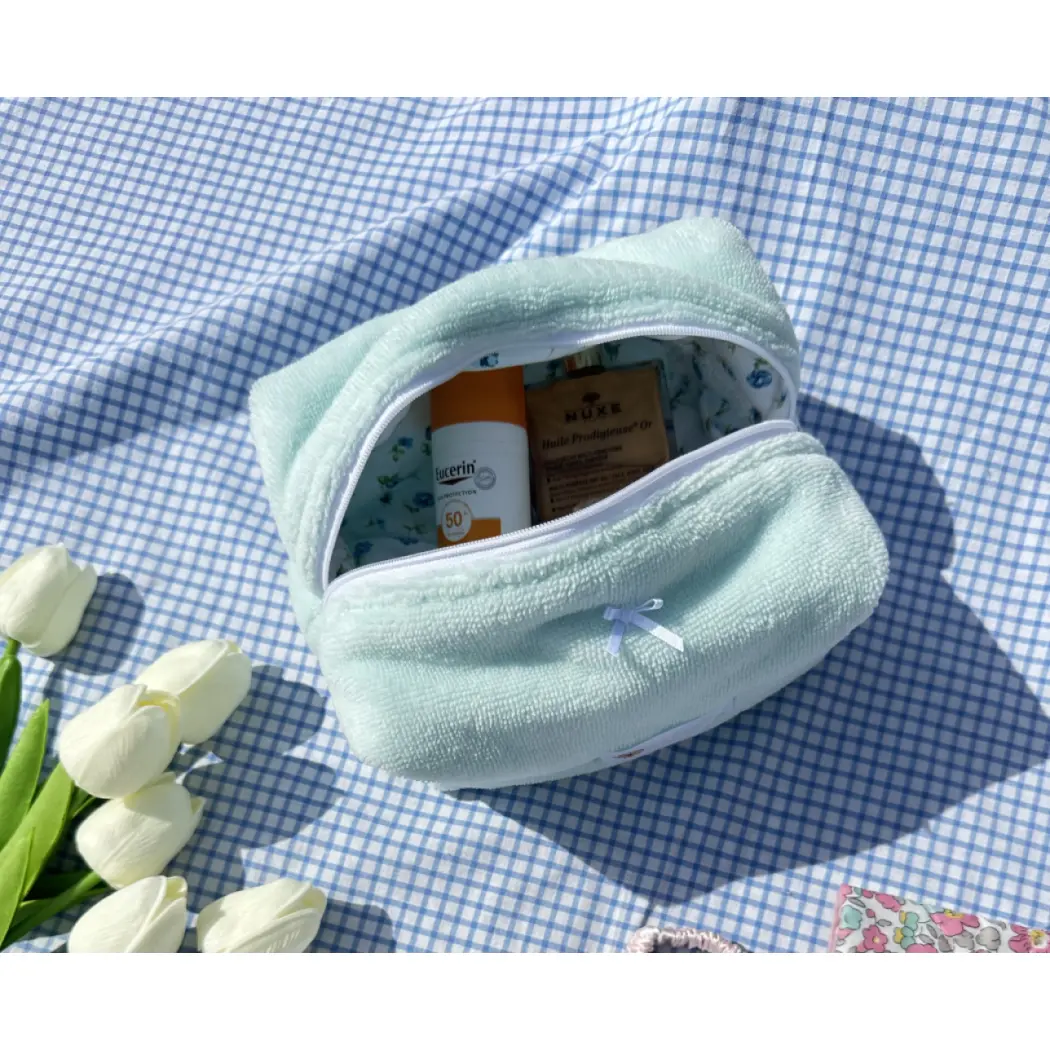 Trousse de toilette en micro fibre de bambou — Sachou Création