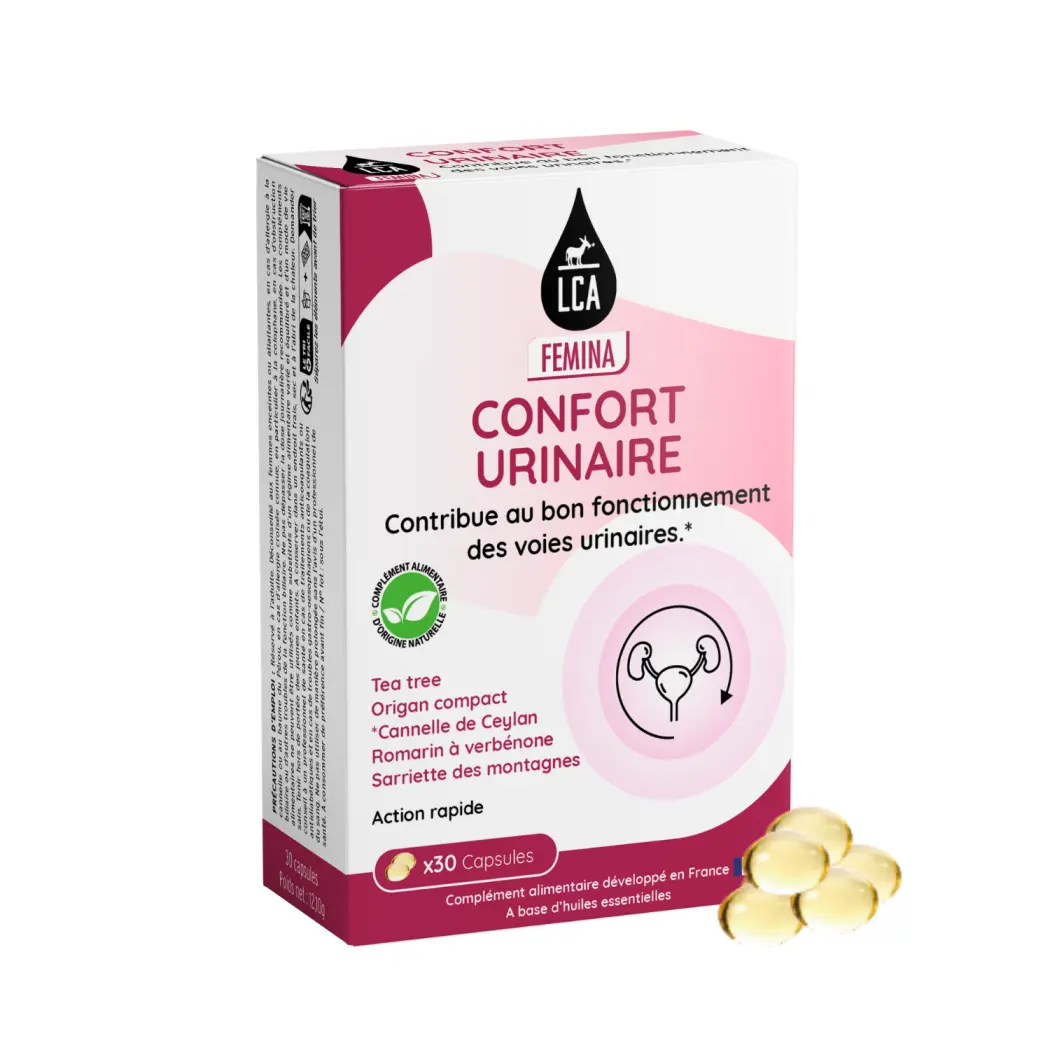LCA FEMINA Confort urinaire aux huiles essentielles x30 capsules — LCA Aroma