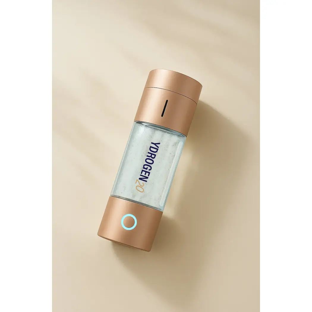 Gourde à eau hydrogénée YDROGEN2o - Aluminium et carbone — LifeSpan Plus