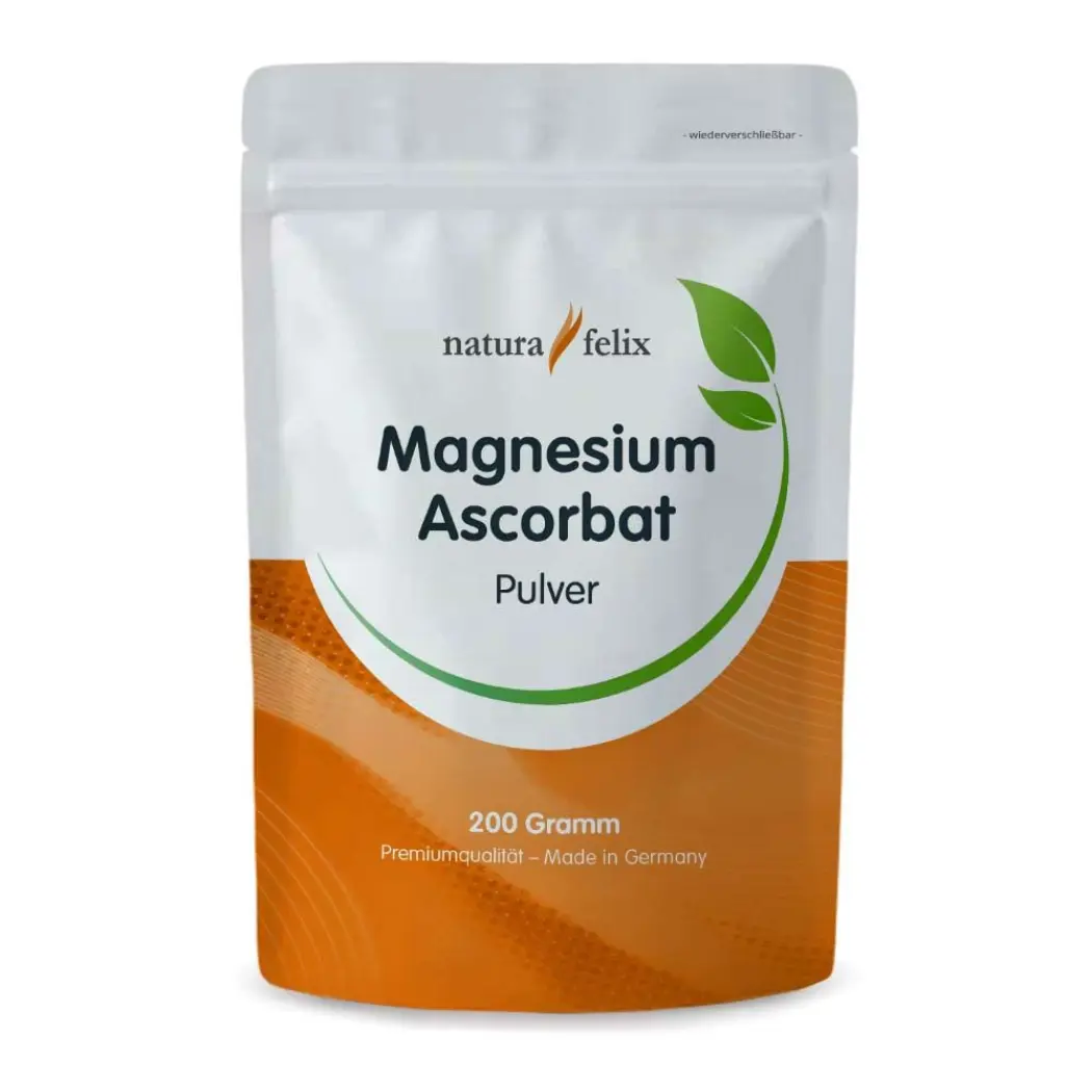 natura felix Magnesium Ascorbat, Vitamin C 200 g — woscha