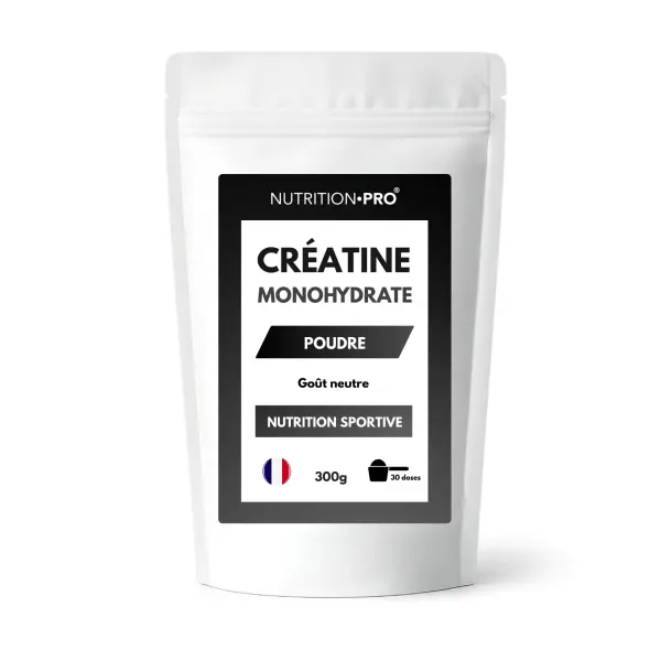 Créatine monohydrate en poudre, force et performance, 300 g