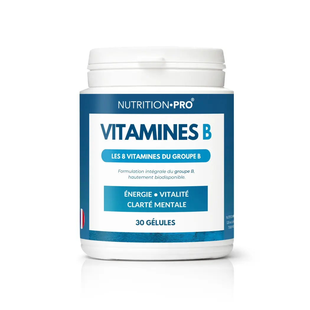 Vitamin-B-Komplex, 8 aktive Vitamine in Kapseln — Nutrition Pro