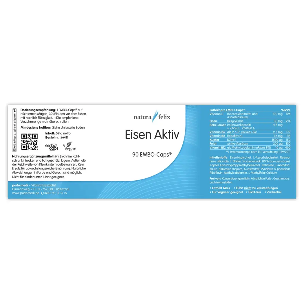 natura felix Fer actif — woscha