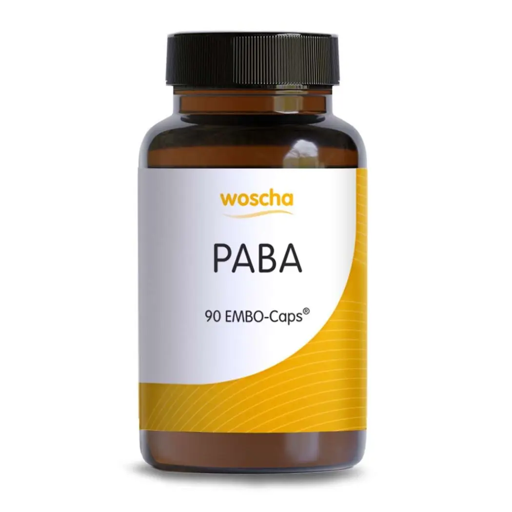 PABA (acide para-aminobenzoïque) 500 mg - 90 gélules — woscha