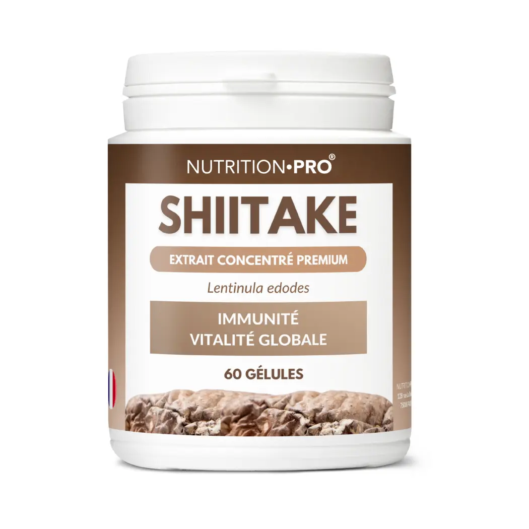Shiitake extrait 10:1 1800 mg - 60 gélules — Nutrition Pro