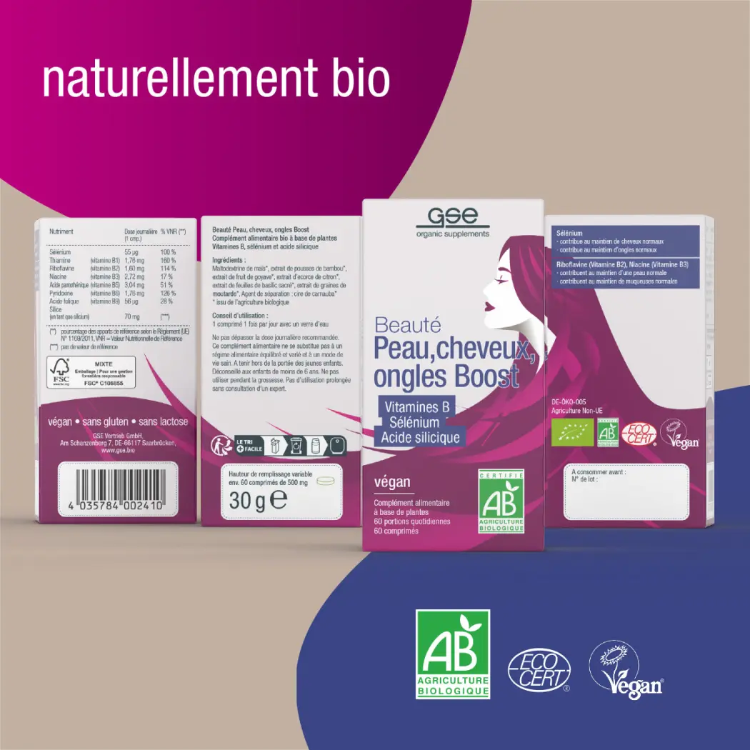 GSE Beauté peau, cheveux, ongles Boost (bio) — Green Future E-Commerce GmbH