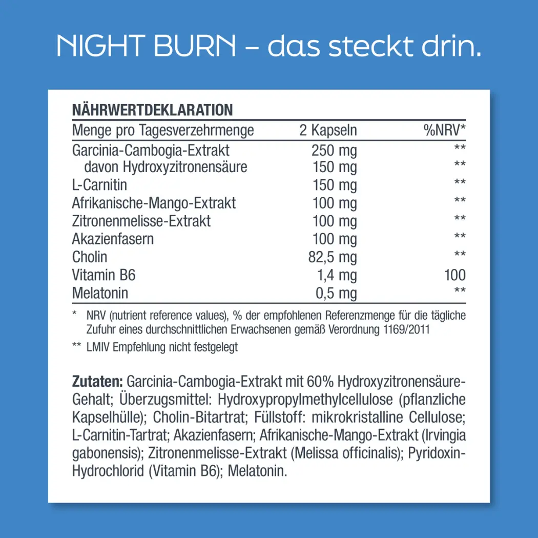 My perfect Shape NIGHT BURN Kapseln — Green Future E-Commerce GmbH