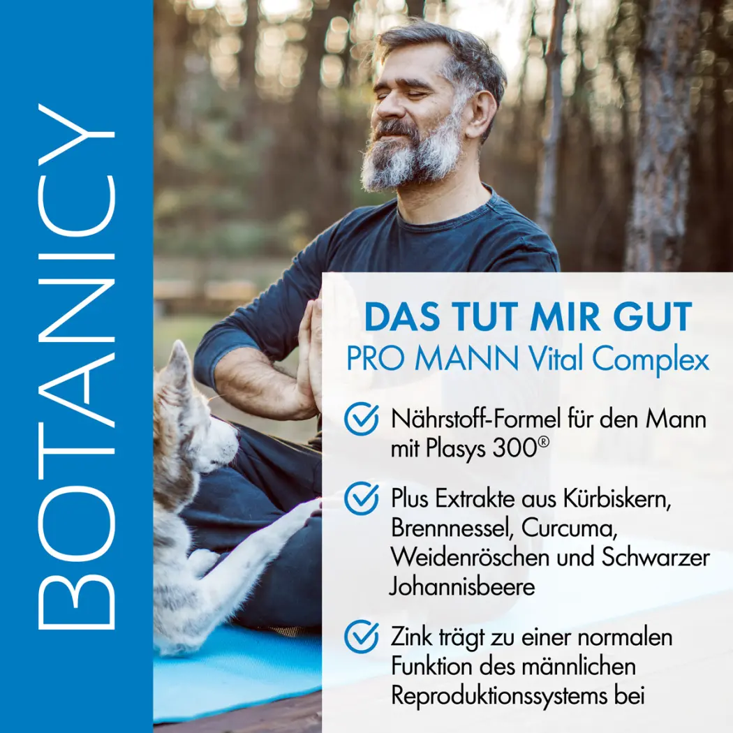 Botanicy Pro Mann Vital Complex con Plasys 300® – Prostata & vie urinarie — Green Future E-Commerce GmbH