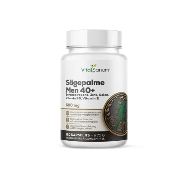 VitaSanum Palmier nain Homme 40+ 600 mg, 120 gélules