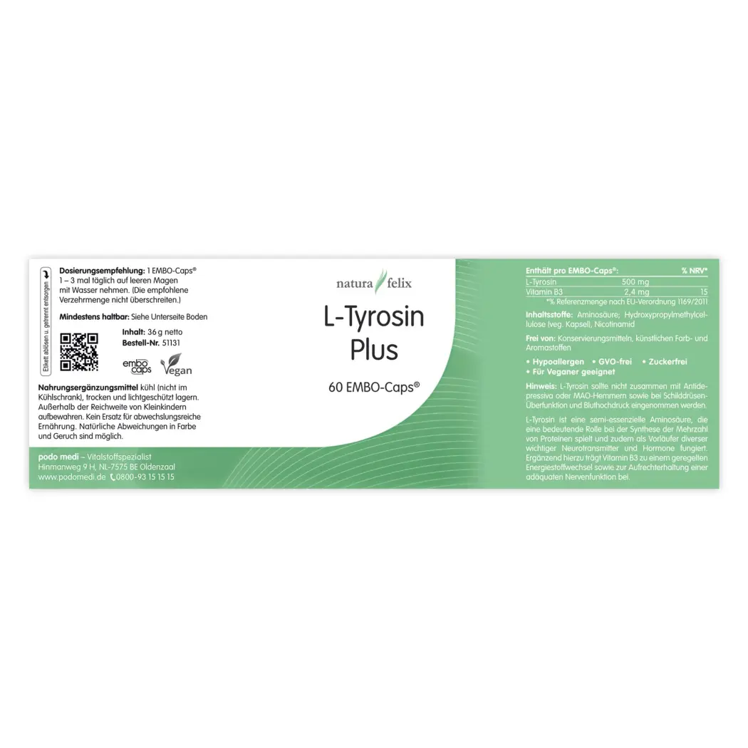 natura felix L-Tyrosin Plus — woscha