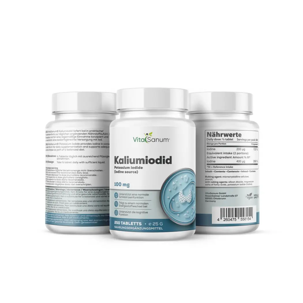 VitaSanum Iodure de potassium 200 µg – 250 comprimés — VitaSanum