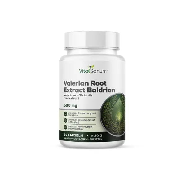 Baldrianwurzel 500 mg, 60 Kapseln