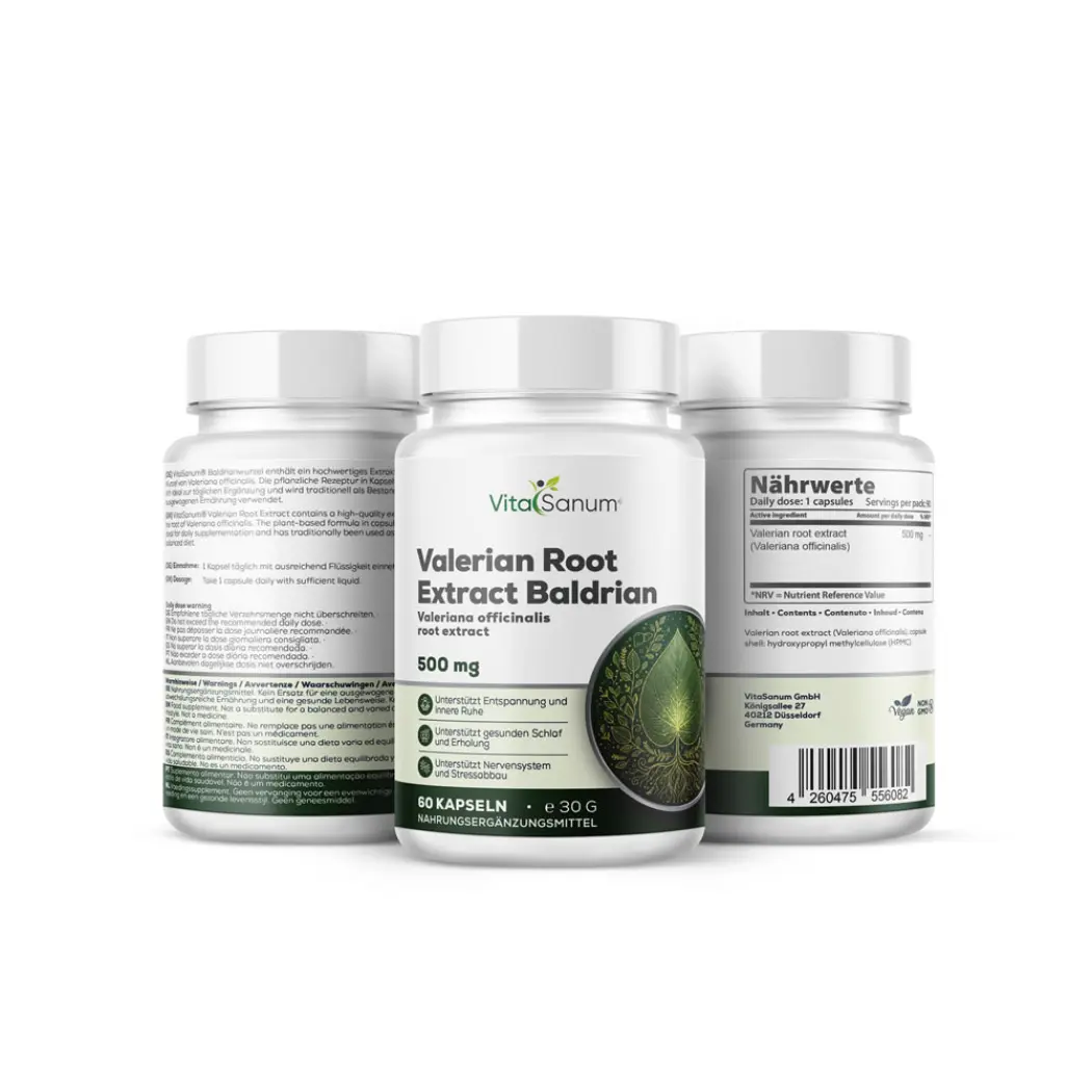 VitaSanum Racine de valériane 500 mg – 60 gélules — VitaSanum