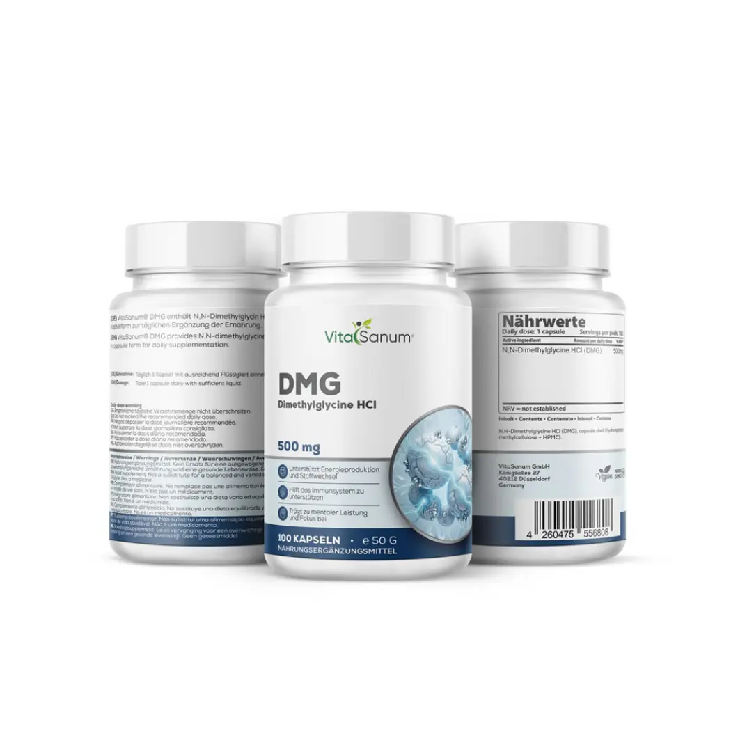 Diméthylglycine (DMG) 500 mg - 100 gélules — VitaSanum