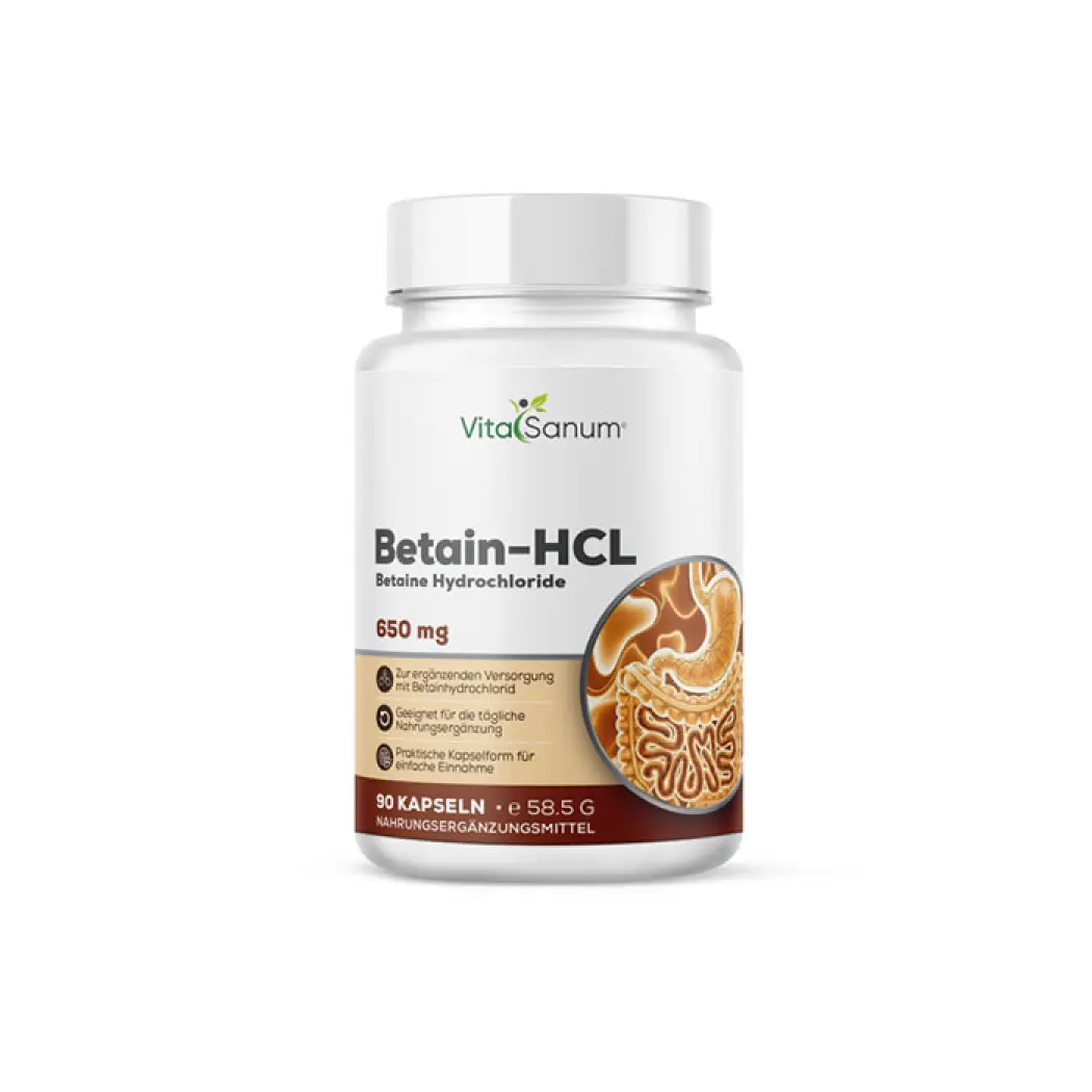 VitaSanum Chlorhydrate de bétaïne 650 mg – 90 gélules — VitaSanum