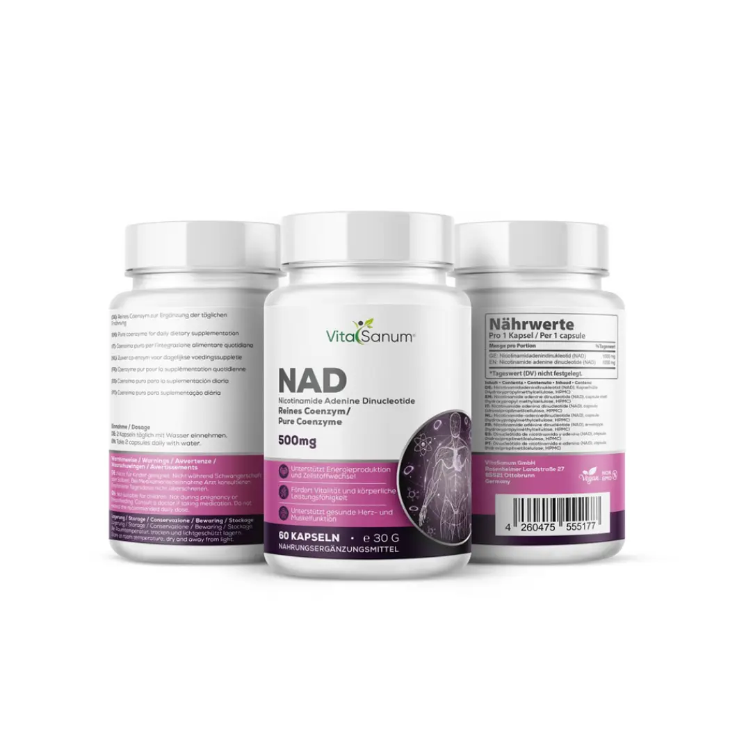 VitaSanum NAD 1000 mg – 60 Kapseln — VitaSanum