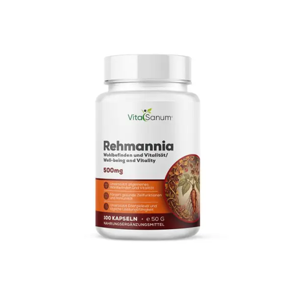 Rehmannia Extrakt 500 mg – 100 Kapseln