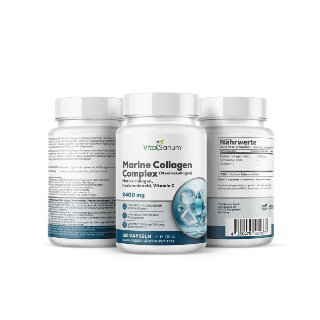 Kollagen marin 2200 mg - 120 Kapseln — VitaSanum