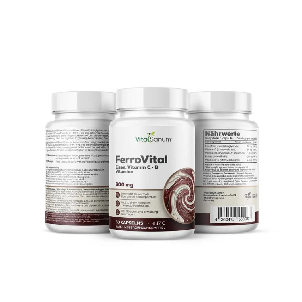 Fer bisglycinate 28 mg – 60 gélules — VitaSanum