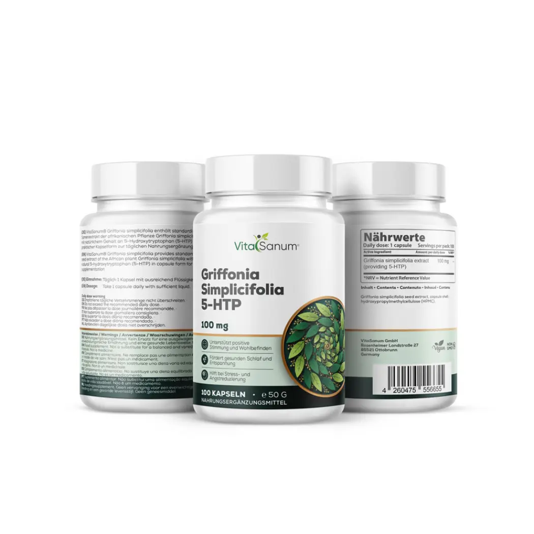 VitaSanum Griffonia 5-HTP 100 mg – 100 gélules — VitaSanum