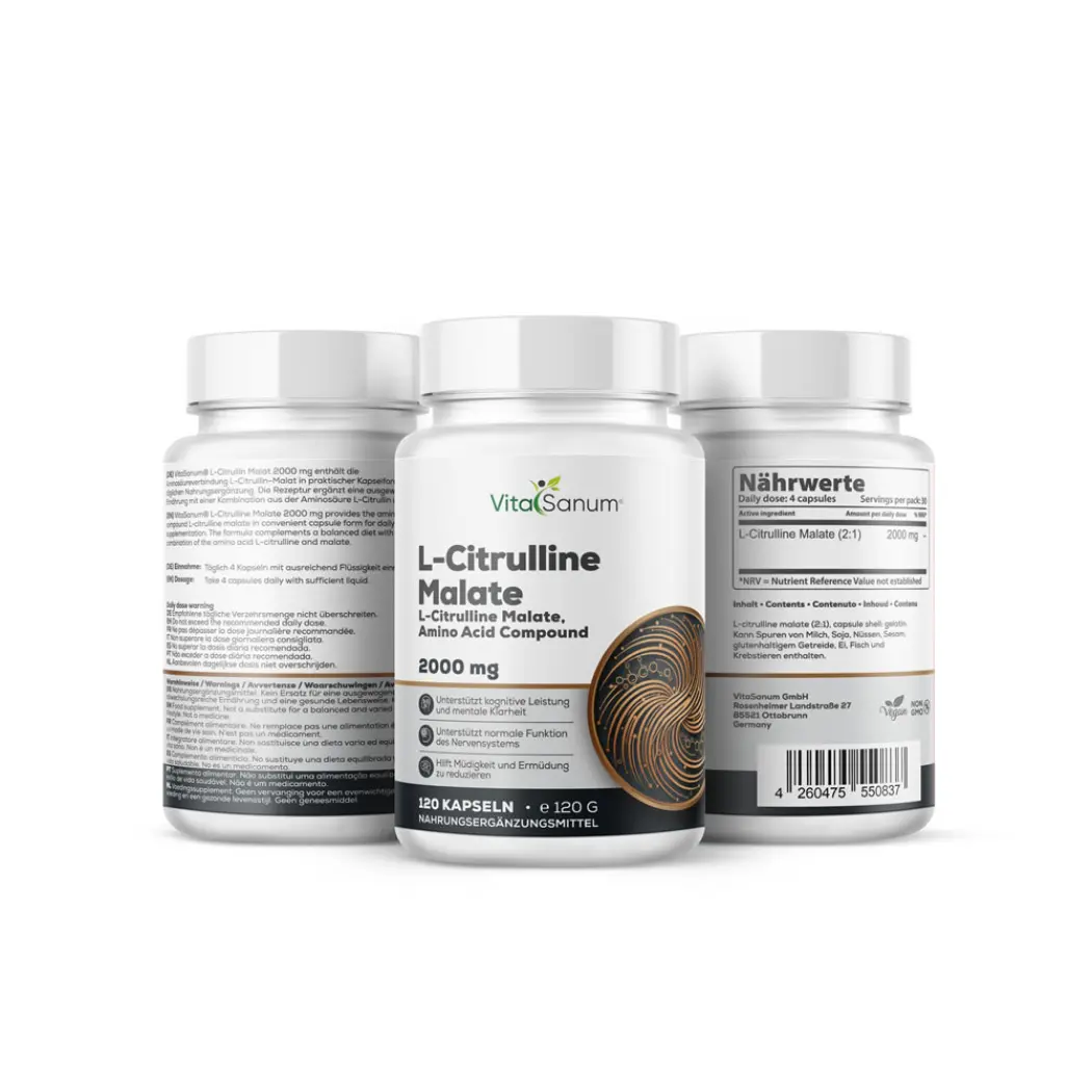 L-citrulline malate 2:1 4400 mg - 150 gélules — VitaSanum