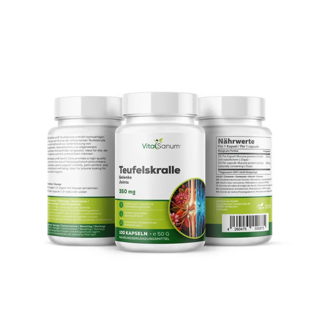 VitaSanum Griffe du diable 350 mg – 100 gélules — VitaSanum
