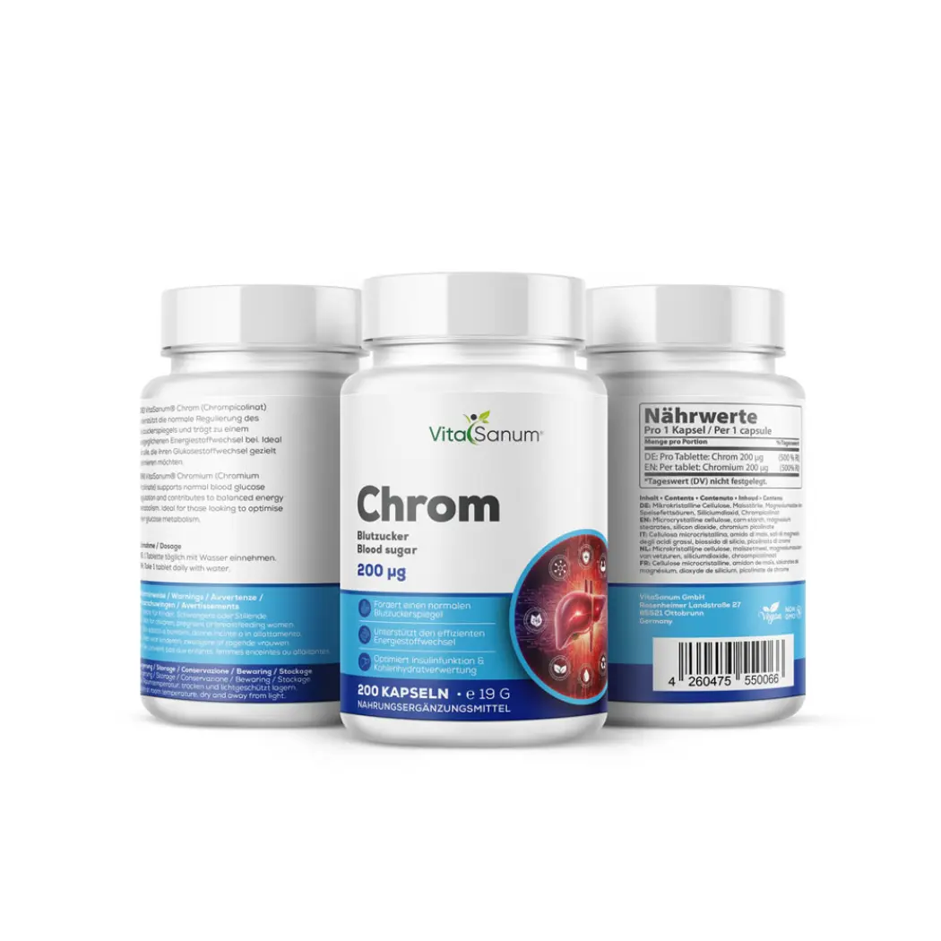 VitaSanum Chrome picolinate 200 µg – 200 comprimés — VitaSanum