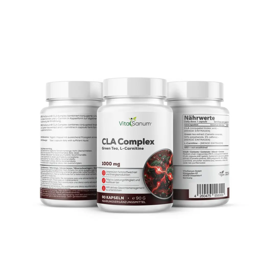 VitaSanum CLA 240 mg, thé vert et L-carnitine – 90 capsules — VitaSanum