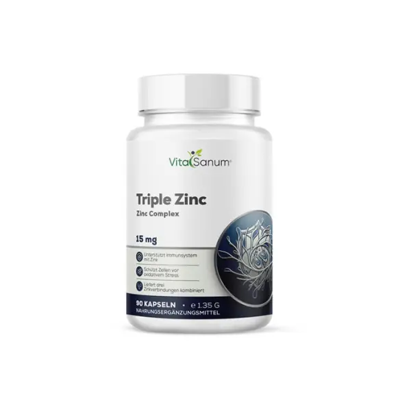 Zinc triple 15 mg – 90 gélules