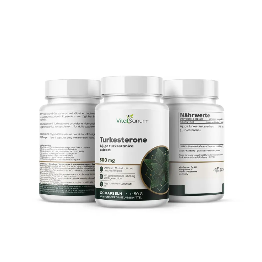VitaSanum Turkestérone (extrait d'Ajuga) 500 mg – 120 gélules — VitaSanum