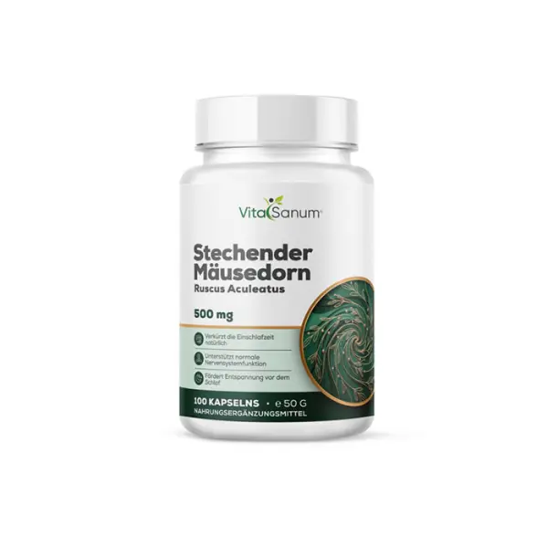 Stechender Mäusedorn 500 mg – 100 Kapseln