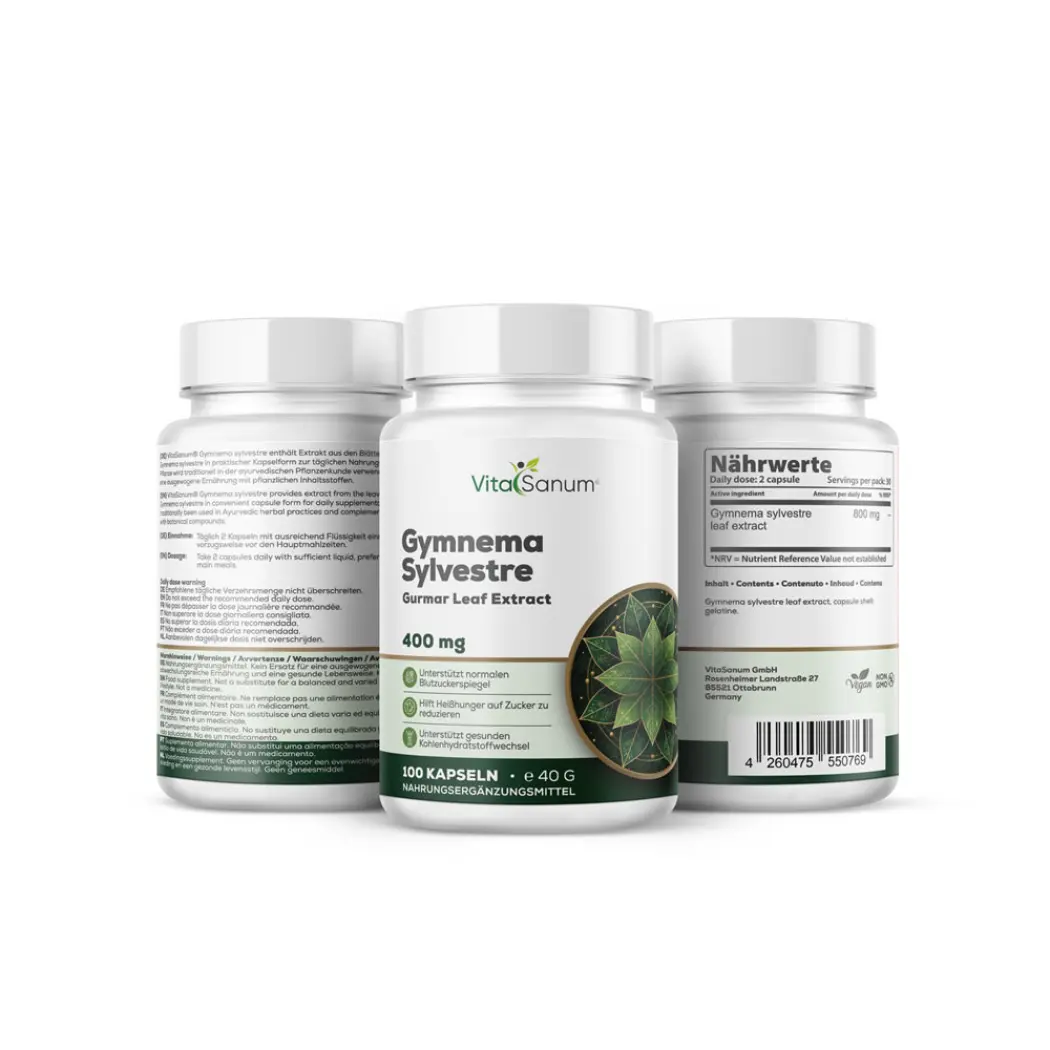 VitaSanum Gymnema sylvestre (gurmar) 800 mg – 100 gélules — VitaSanum
