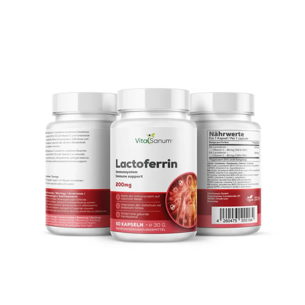 VitaSanum Lactoferrine 200 mg – 60 gélules — VitaSanum